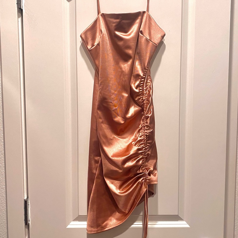 Rose gold pink dress